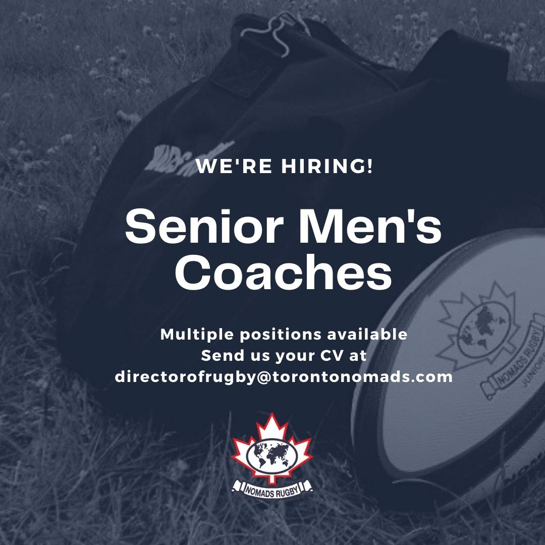 SENIOR MEN’S COACHES WANTED SENIOR MEN’S COACHES WANTED